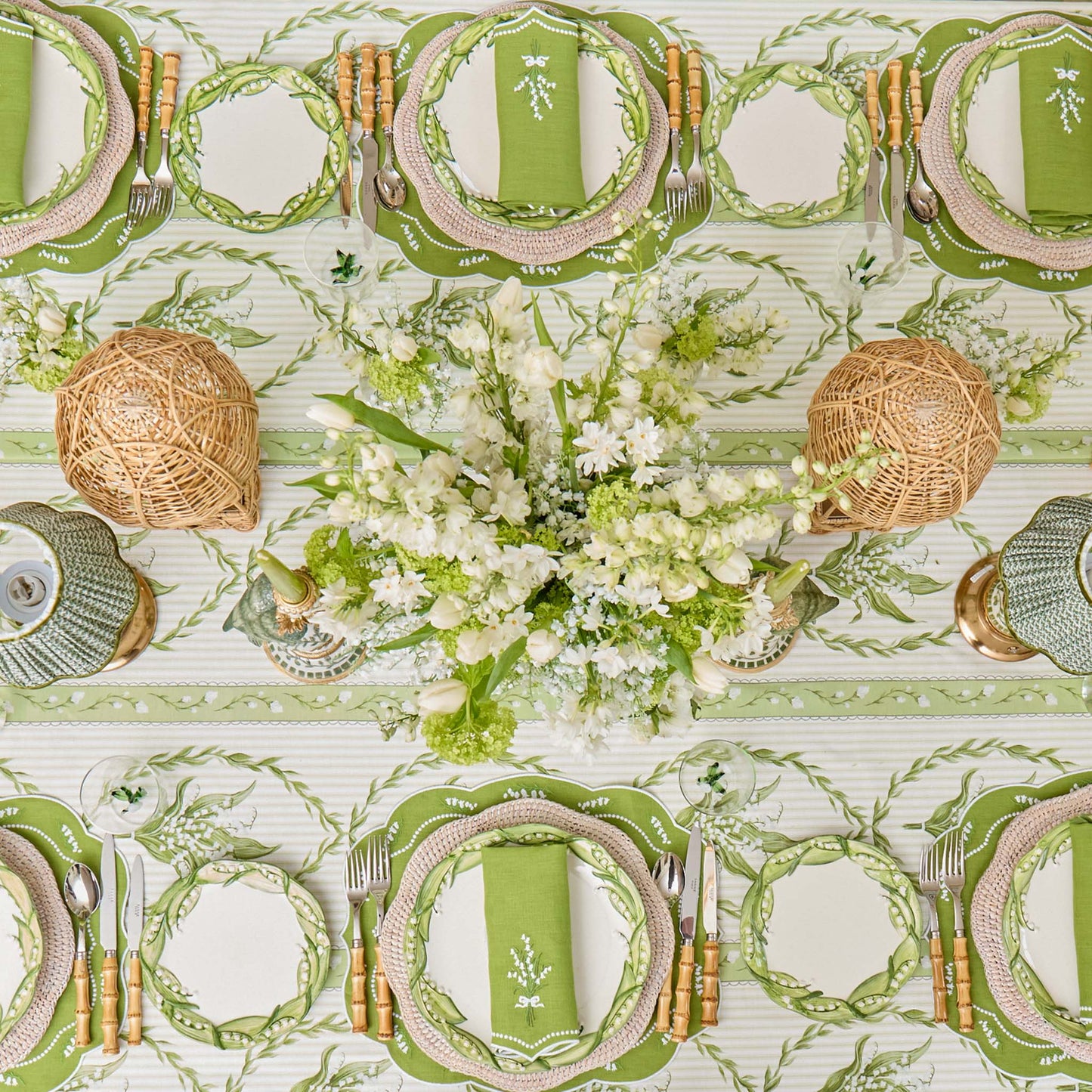 Lily of the Valley Glass Jug