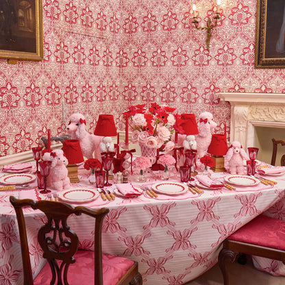 Pink & Red Lily Placemats & Napkins (Set of 4)