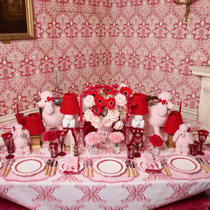 Red Ribboned Fifi Poodle Rechargeable Lamp