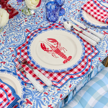 Red Gingham Felix Placemats (Set of 4)