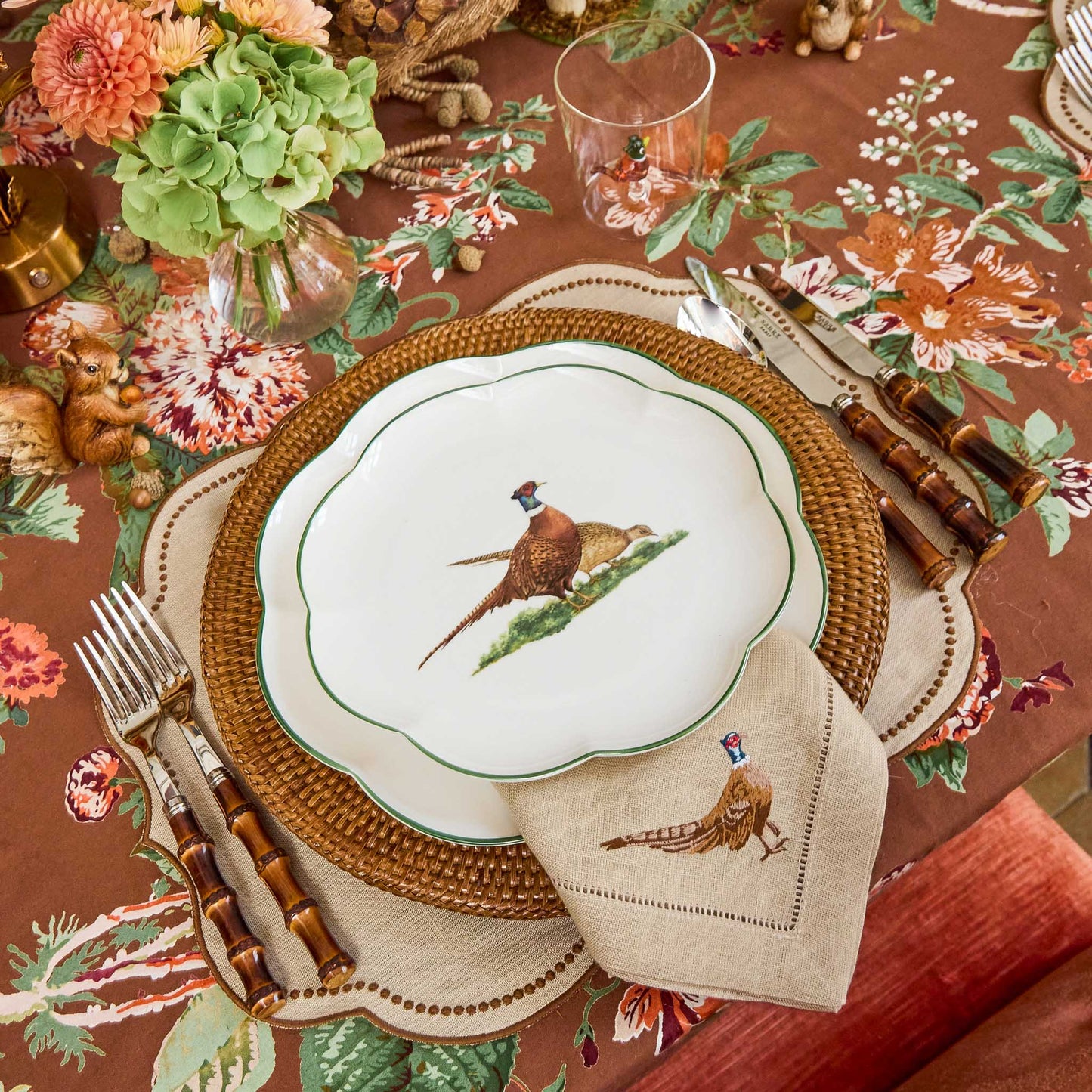 Scalloped Pheasant Starter Plate