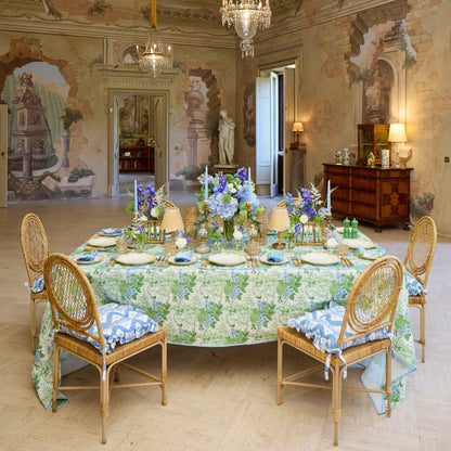 Green & Blue Lady Isabella's Garden Napkins (Set of 4)