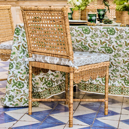 Bettina Scalloped Rattan Chair