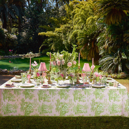 Pink & Green Santa Kristina Starter Plates (Set of 4)