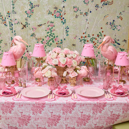 Tall Marilyn Bow Rechargeable Lamp with Pink Velvet Bow Shade (18cm)