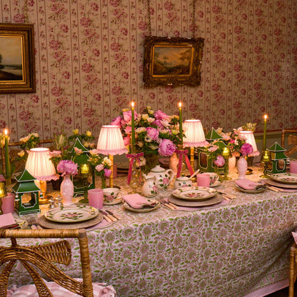Pink Ribboned Camille Olive Candle Set