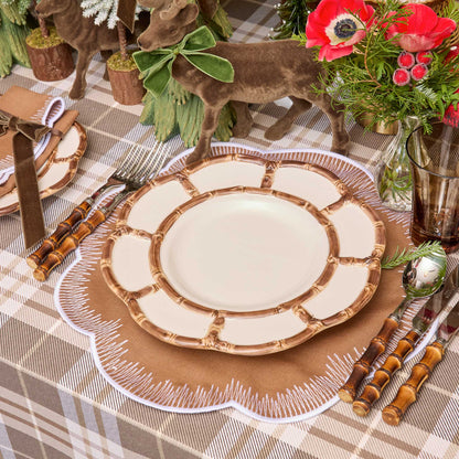Caramel Alathea Linen Placemats & Napkins (Set of 4)