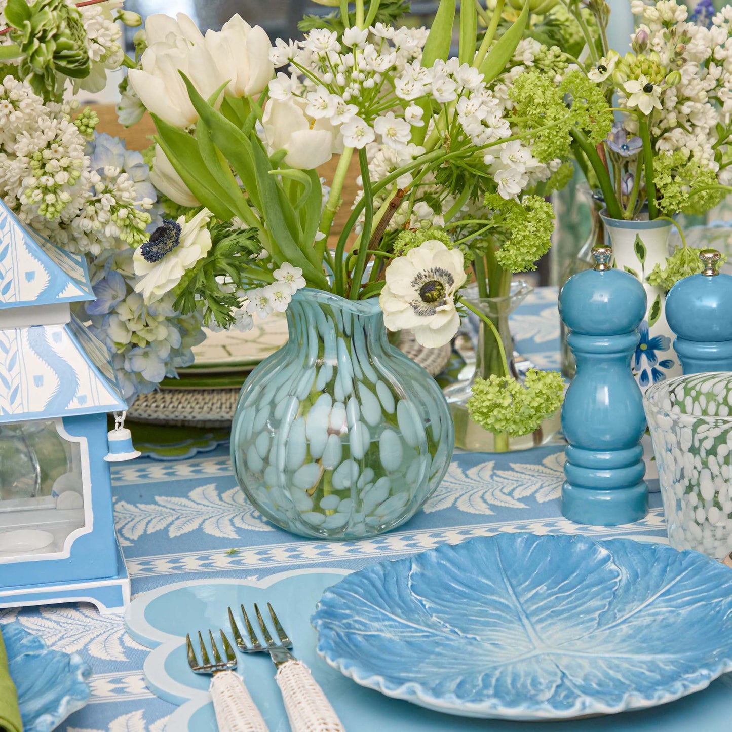 Blue Lacquer Salt & Pepper Set