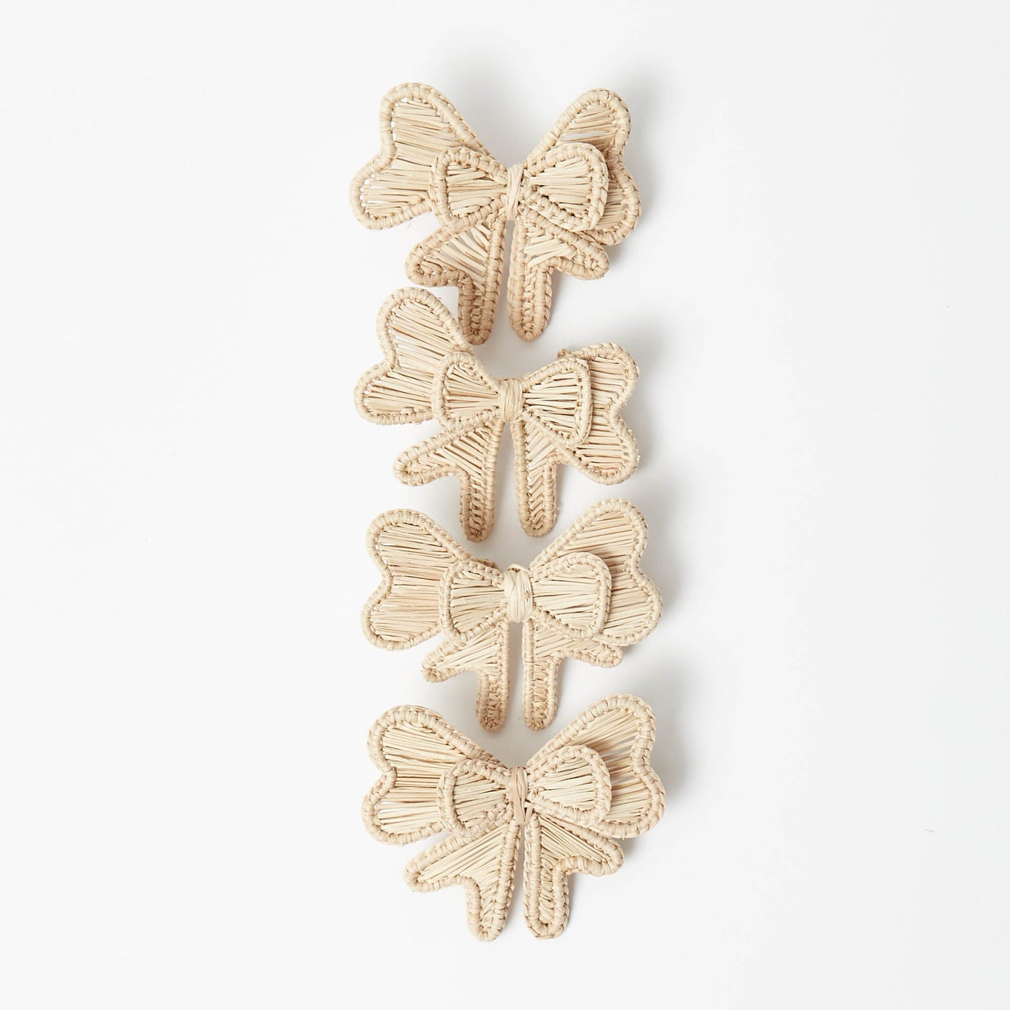 Wicker Napkin Bows (Set of 4)