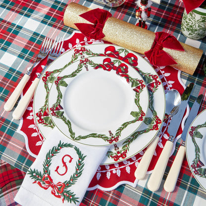 Christmas Garland Dinner Plate (Set of 4)