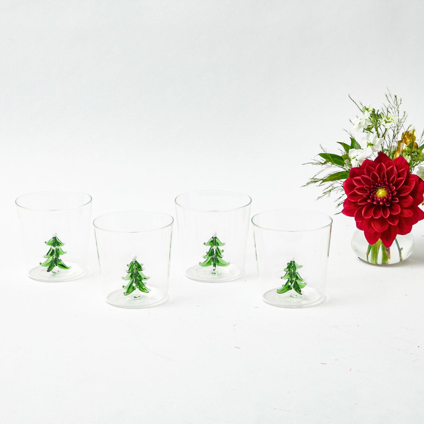 Christmas Tree Glasses (Set of 4)