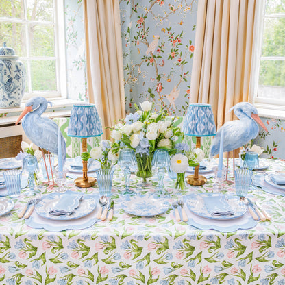 Blue Fluted Water Glasses (Set of 4)