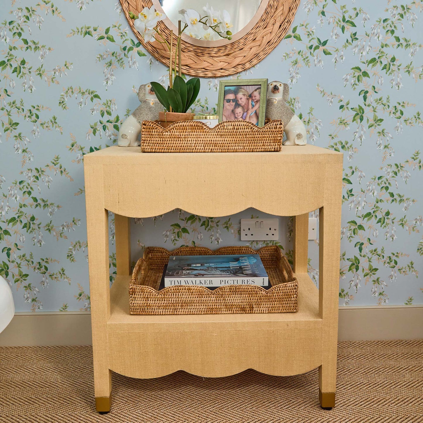 Grasscloth Table