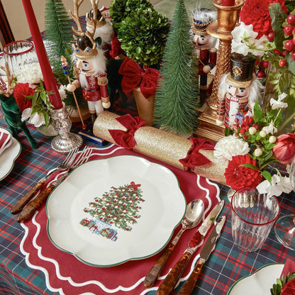 Berry Red Katherine Placemats & Napkins (Set of 4)