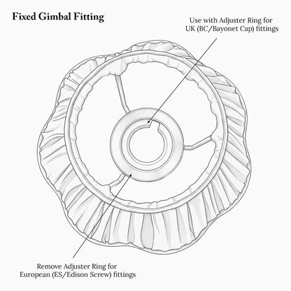 Lilac Lotus Lampshade (18cm)