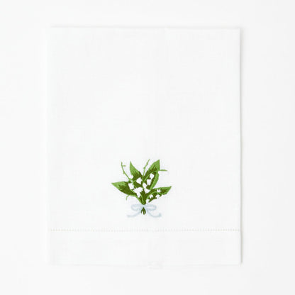 Lily of the Valley Linen Hand Towel