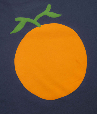 Mollusk Orange T-Shirt - Navy