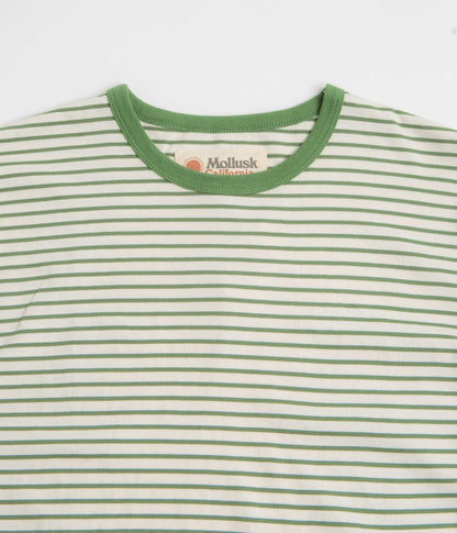 Mollusk Striped Heavy T-Shirt - Natural / Green
