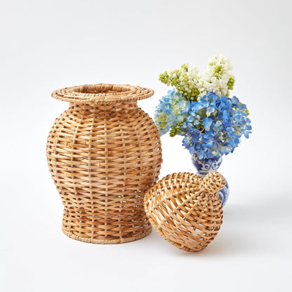 Rattan Ginger Jar