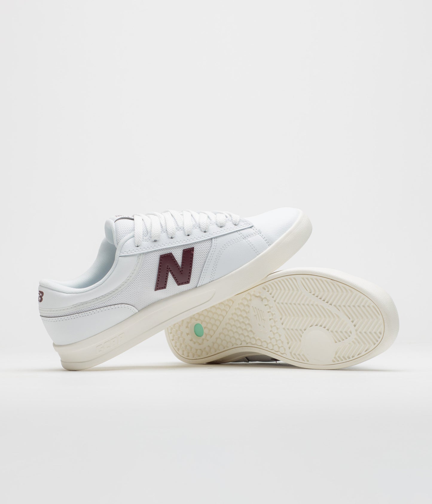 New Balance Numeric 430 Shoes - Sea Salt / Burgundy