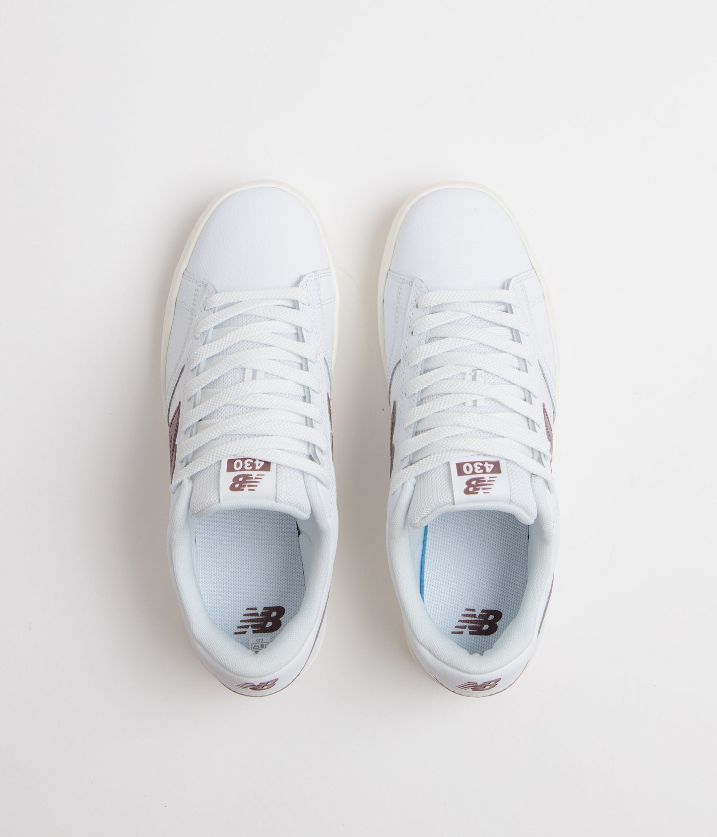 New Balance Numeric 430 Shoes - Sea Salt / Burgundy