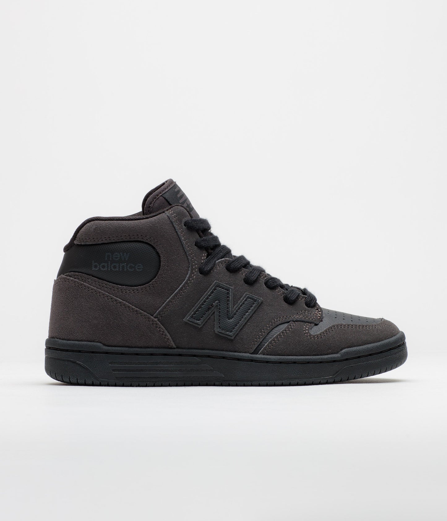 New Balance Numeric 480 High Shoes - Charcoal / Leather