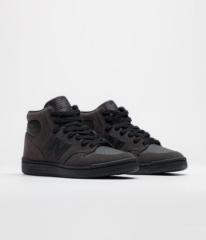 New Balance Numeric 480 High Shoes - Charcoal / Leather
