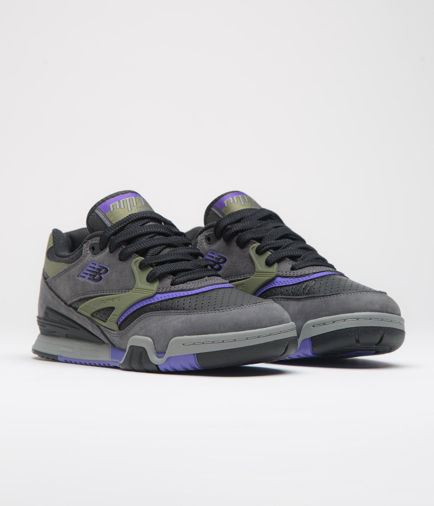 New Balance Numeric 770 Shoes - Charcoal / Purple