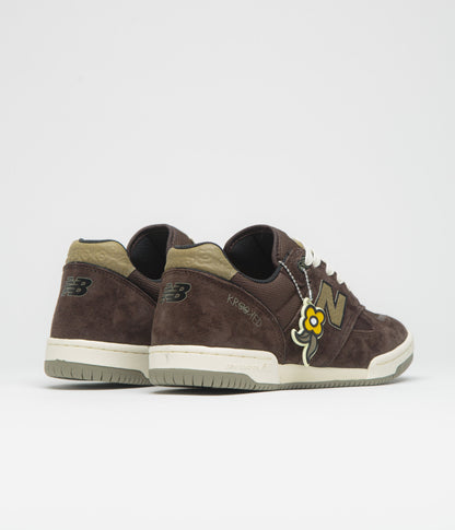New Balance Numeric x Krooked 600 Tom Knox Shoes - Chocolate