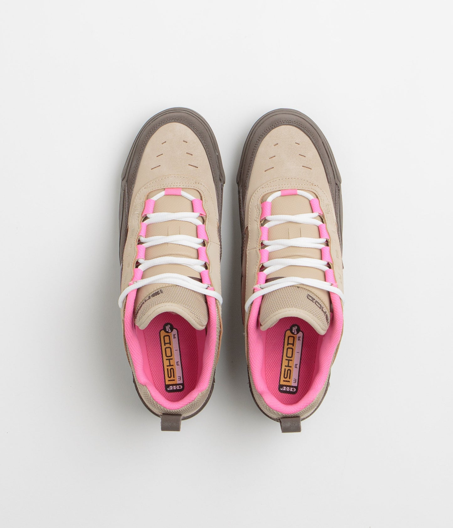 Nike SB Air Max Ishod Shoes - Hemp / Baroque Brown - Pinksicle