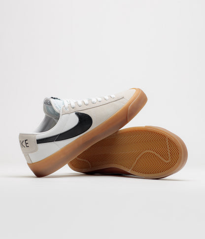 Nike SB Blazer Low Pro GT Shoes - White / Black - White - White