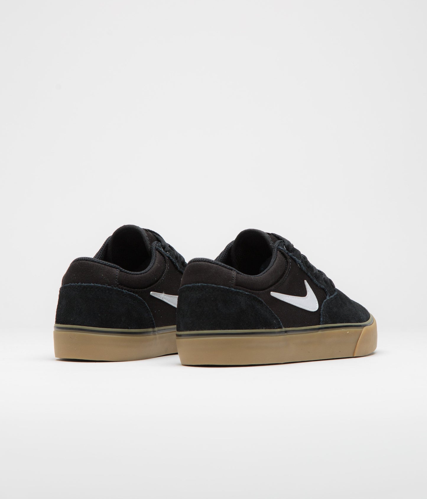Nike SB Chron 2 Shoes - Black / White - Black - Gum Light Brown