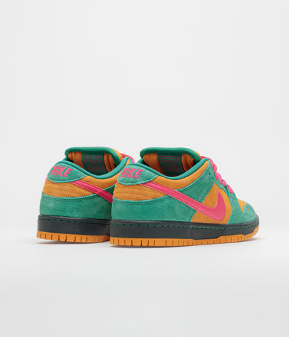 Nike SB Dunk Low Pro Shoes - Green Noise / Watermelon - Light Curry