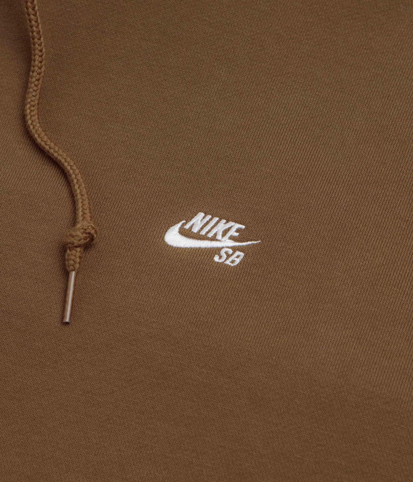 Nike SB Essential Logo Hoodie - Mosswood Brown / White