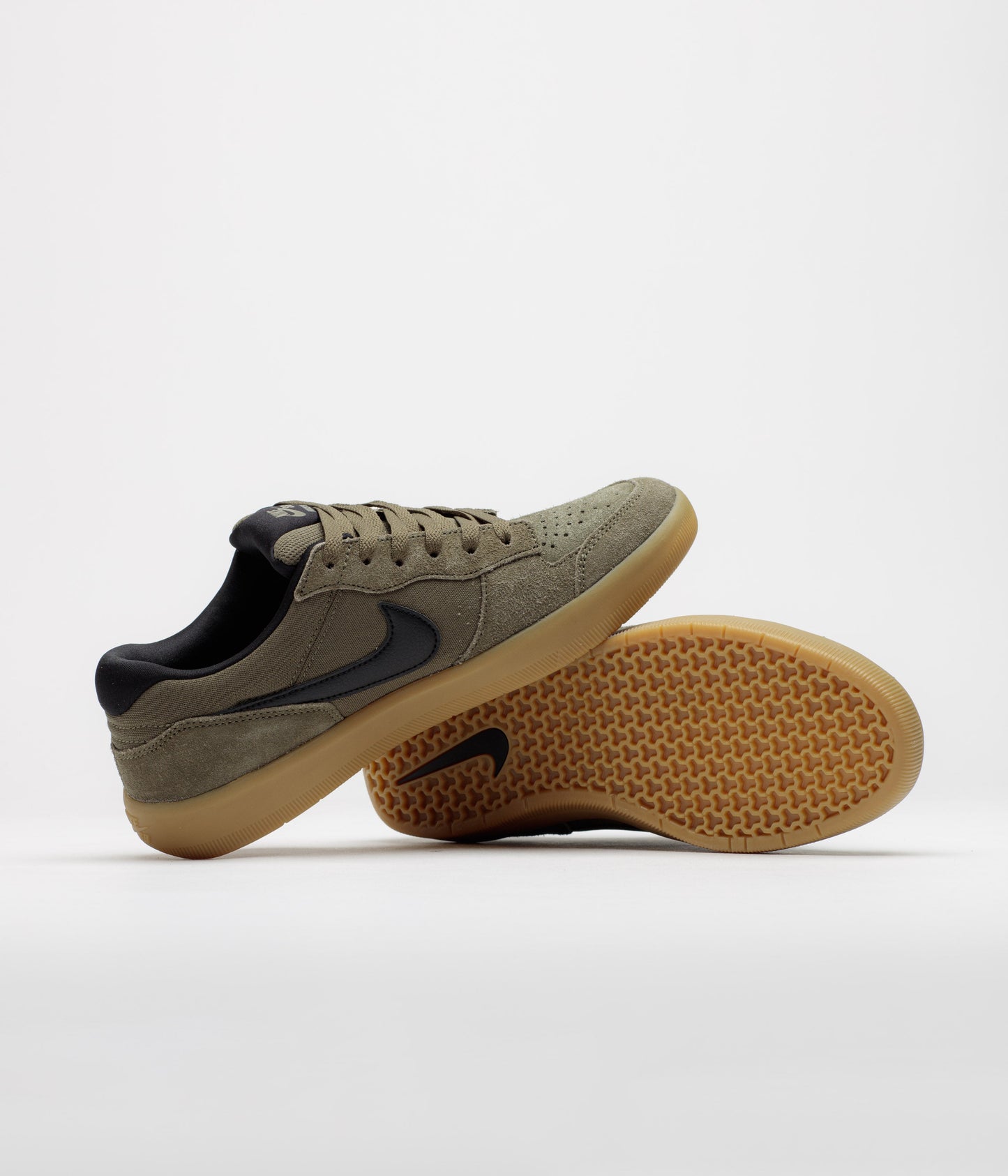 Nike SB Force 58 Shoes - Medium Olive / Black - Medium Olive