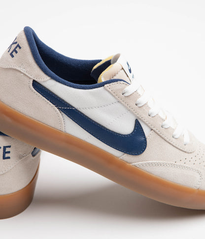 Nike SB Heritage Vulc Shoes - Summit White / Navy - White - Gum Light Brown