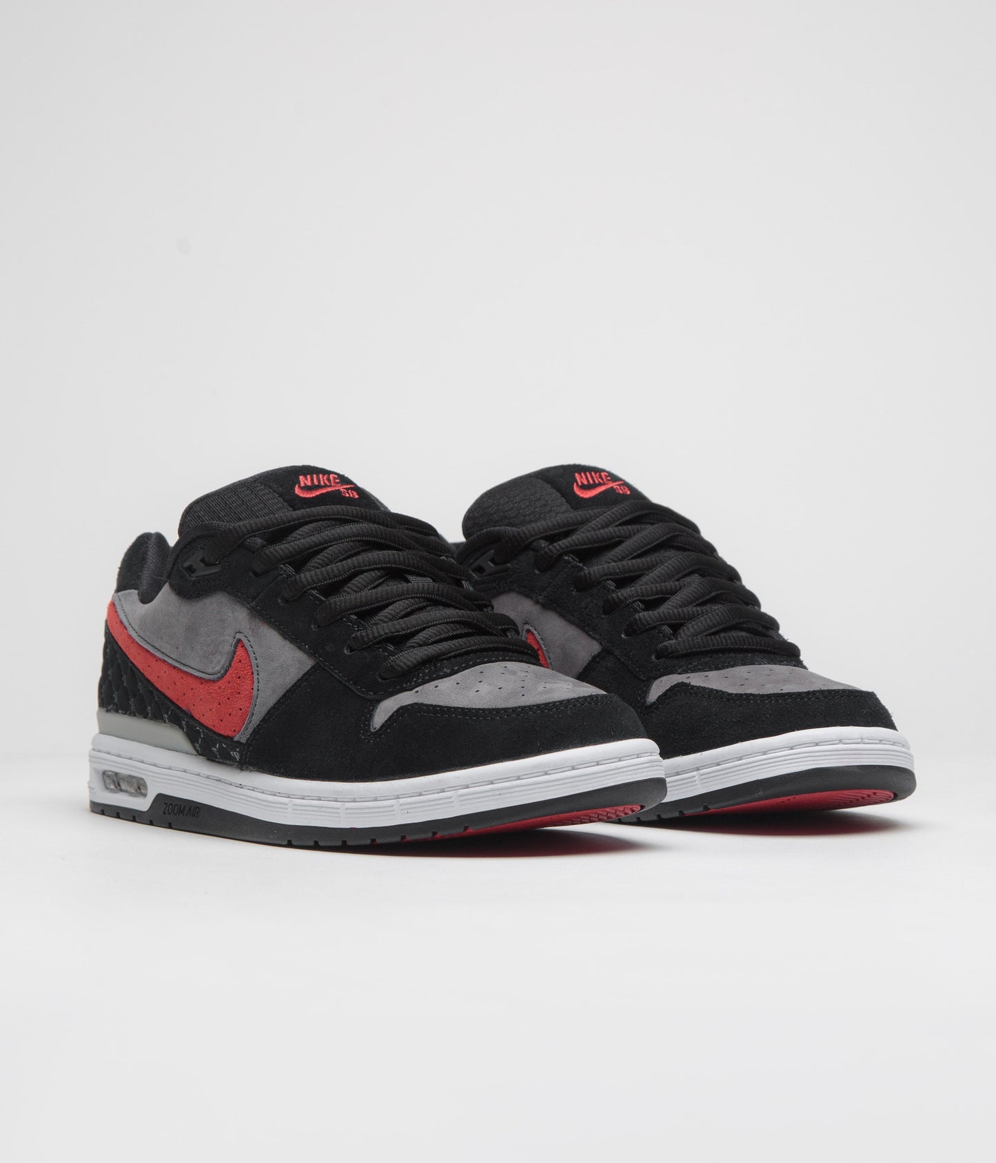 Nike SB P-Rod 1 OG Shoes - Black / Varsity Red - Flint Grey - Black