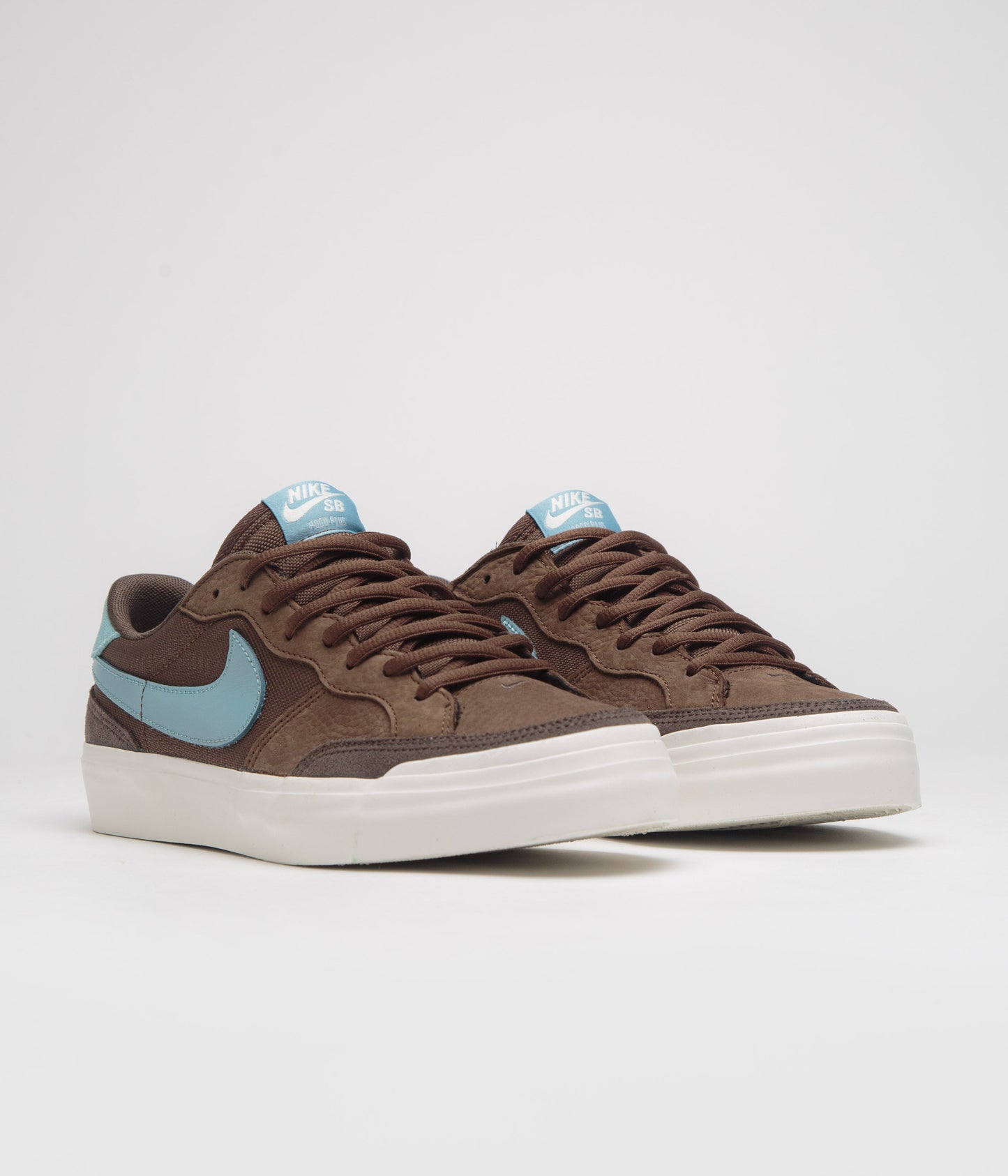 Nike SB Pogo Plus Shoes - Cacao Wow / Denim Turquoise - Baroque Brown - Sail