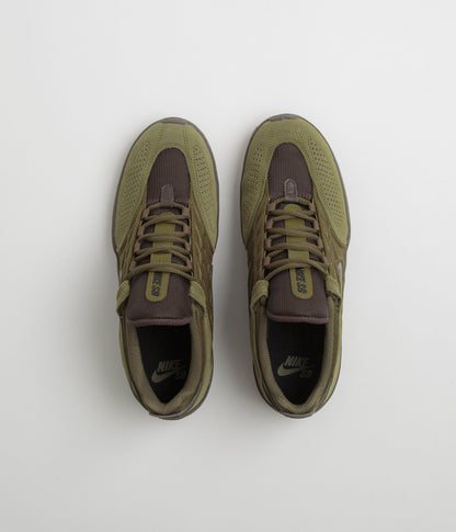 Nike SB Vertebrae Shoes - Olive Flak / Black - Baroque Brown