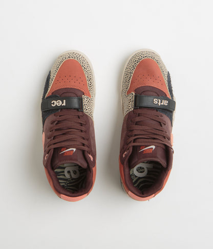 Nike SB x Arts-Rec Air Trainer 1 Shoes - Limestone / Pink Quartz - Earth - Dusty Peach