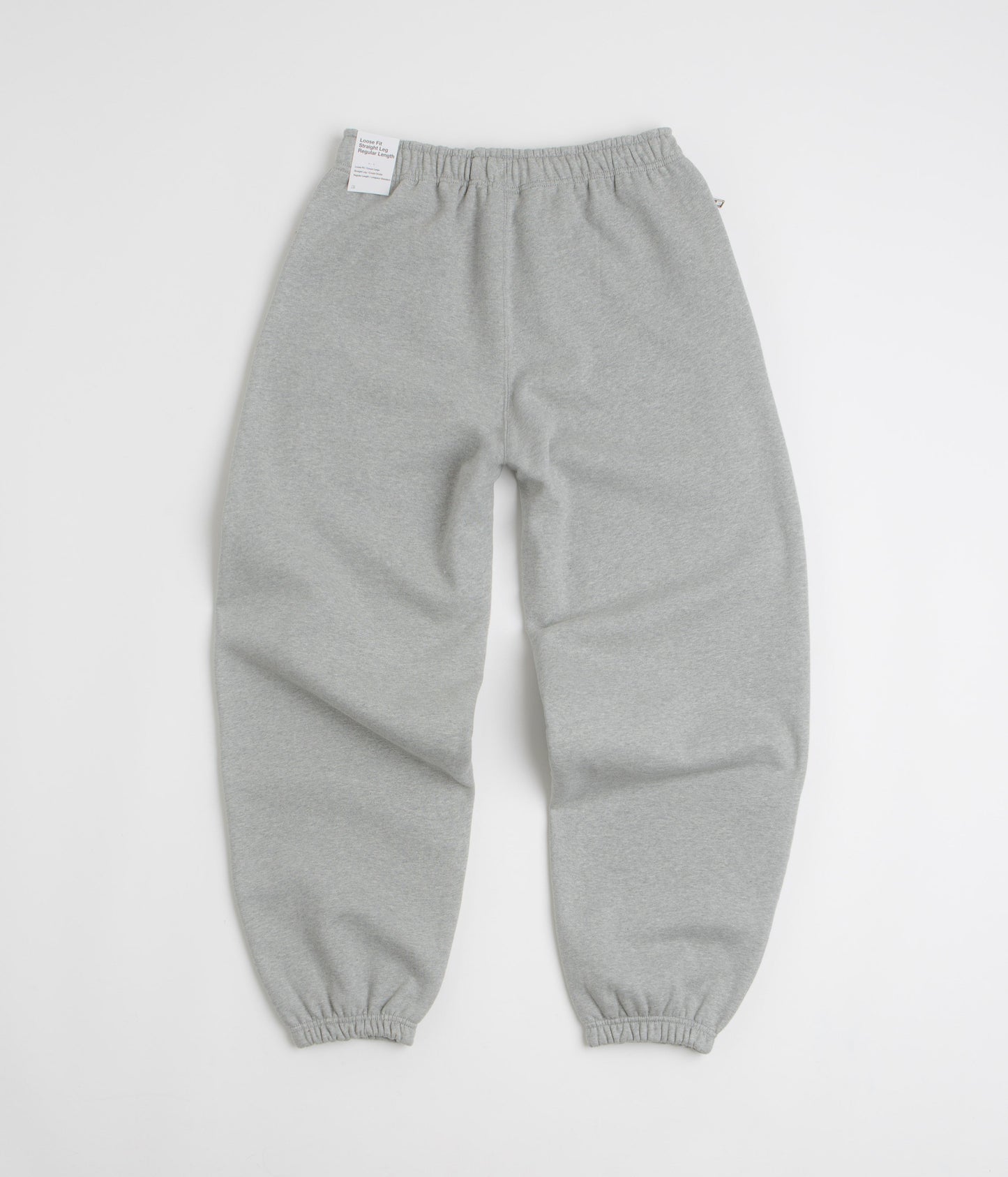 Nike Solo Swoosh Cuffed Sweatpants - Dark Grey Heather / Light Smoke Grey / White