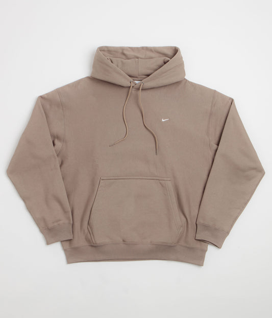 Nike Solo Swoosh Hoodie - Mink Brown / Mink Brown / White
