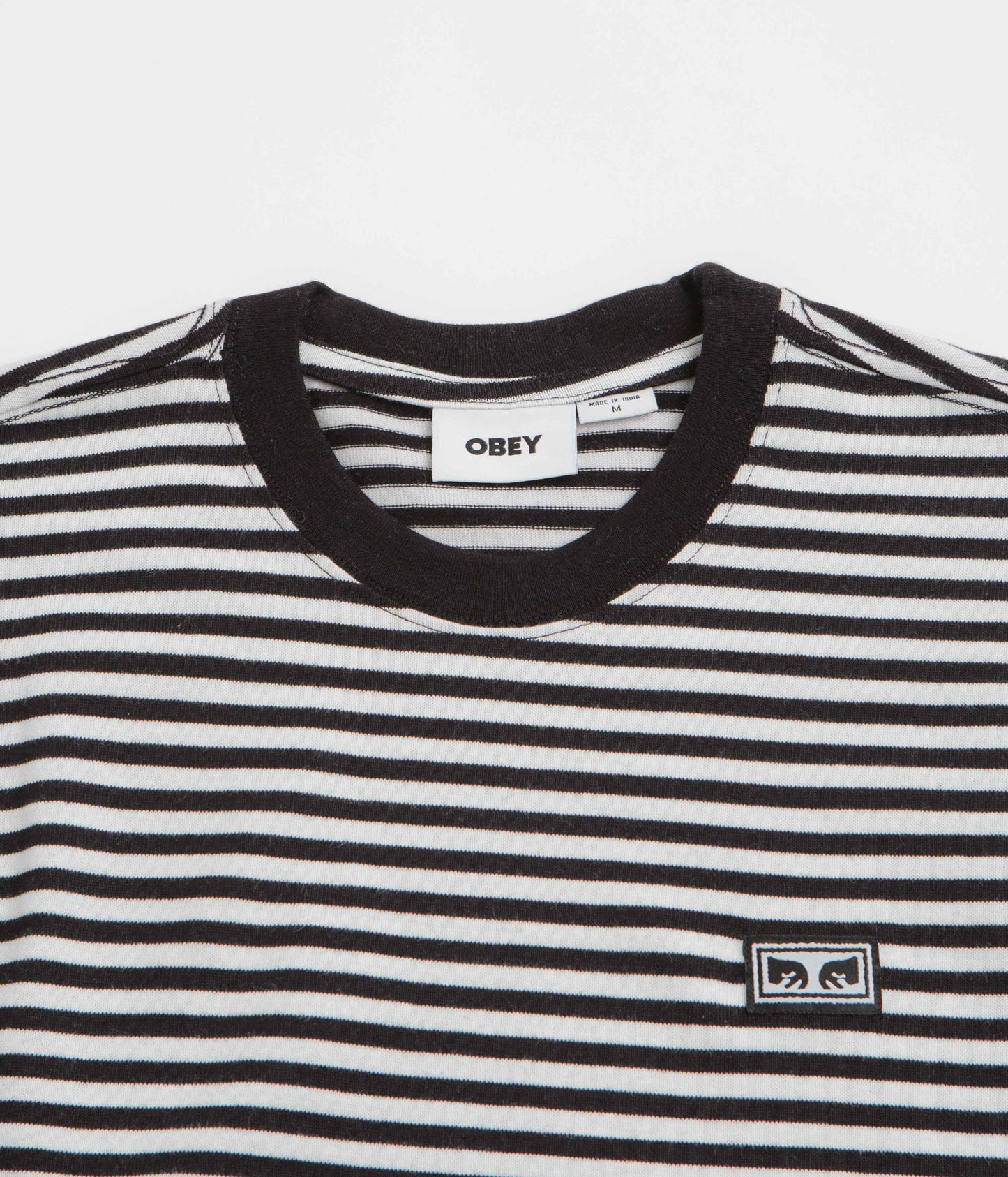 Obey Established Works Eyes Stripe T-Shirt - Black