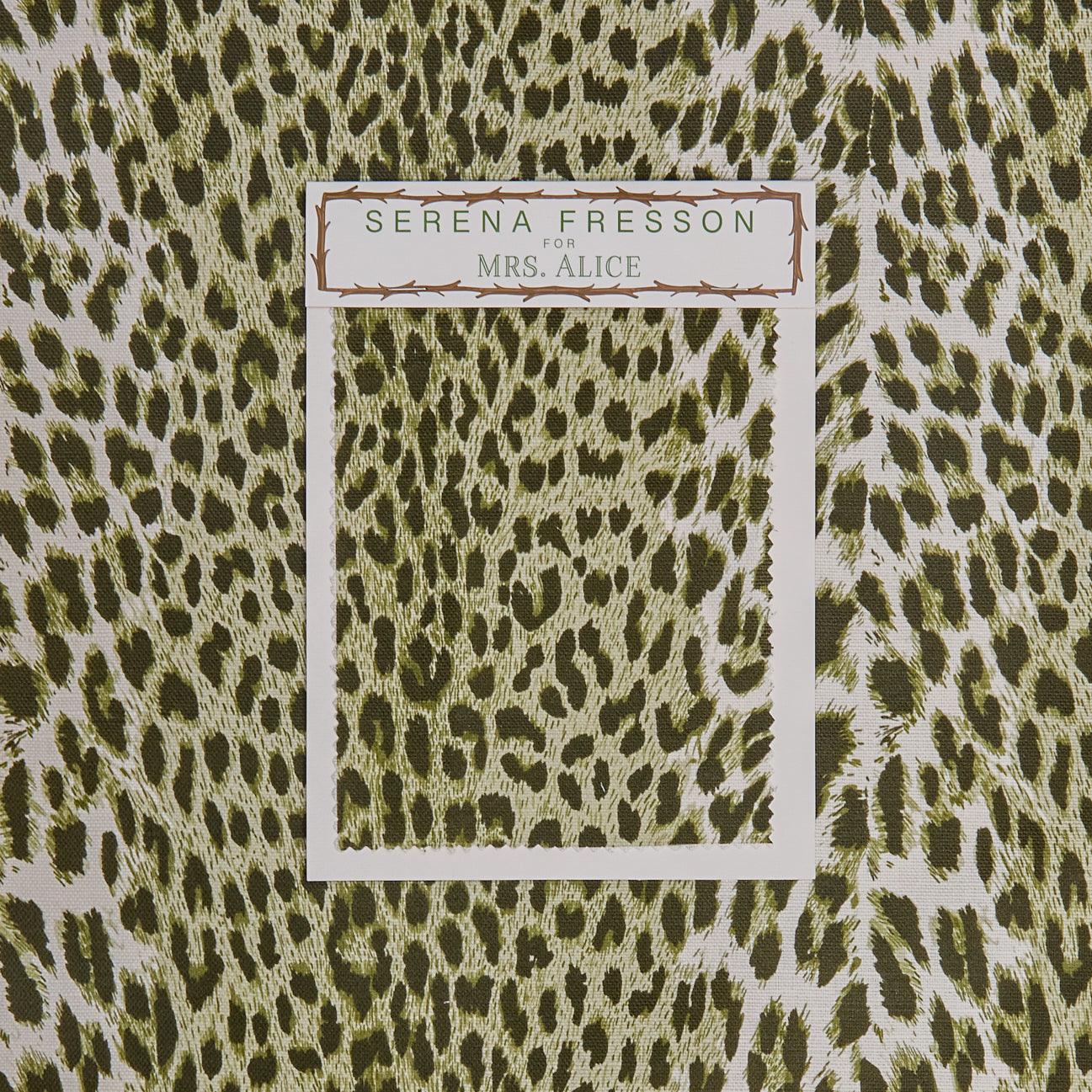 Olive Green Leopard Fabric