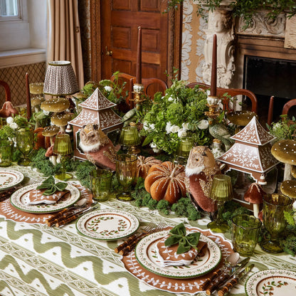 Olive Scalloped Water Glasses (Set of 6)