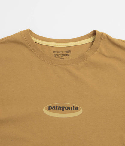 Patagonia 95 Oval Logo T-Shirt - Bobcat Brown: Sunshine