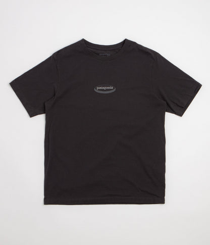 Patagonia 95 Oval Logo T-Shirt - Ink Black