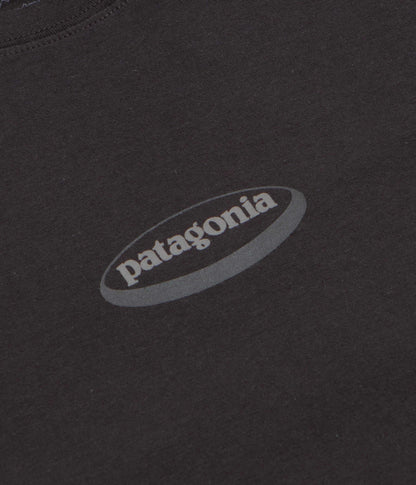 Patagonia 95 Oval Logo T-Shirt - Ink Black