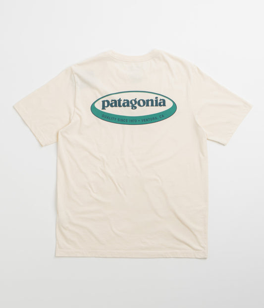 Patagonia 95 Oval Logo T-Shirt - Undyed Natural