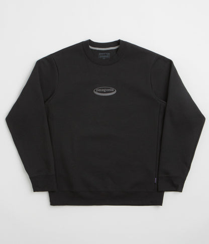Patagonia 95 Oval Logo Uprisal Crewneck Sweatshirt - Black